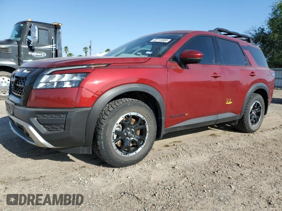 2024 Nissan Pathfinder Rock Creek с VIN 5N1DR3BD6RC258183, выставлен на аукционе Copart как лот 52715305 с пробегом 9 567 миль миль и Списание • Salvage title. История ставок и продаж доступна на DreamBid. Изображение 1.
