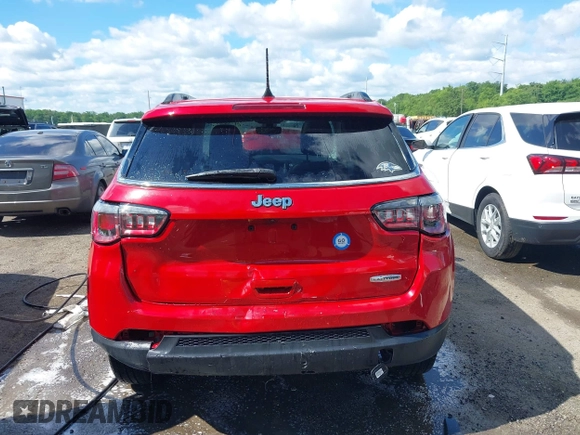 2020 Jeep Compass Latitude with VIN 3C4NJCBB2LT205894, listed as a IAAI auction lot 42284889 with 85,588 mi miles and . Bid and sale history available at DreamBid. Image 16.