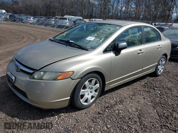 2008 Honda Civic LX with VIN 1HGFA16518L095857, listed as a IAAI auction lot 41981158 with Not Provided miles and . Bid and sale history available at DreamBid. Image 2.