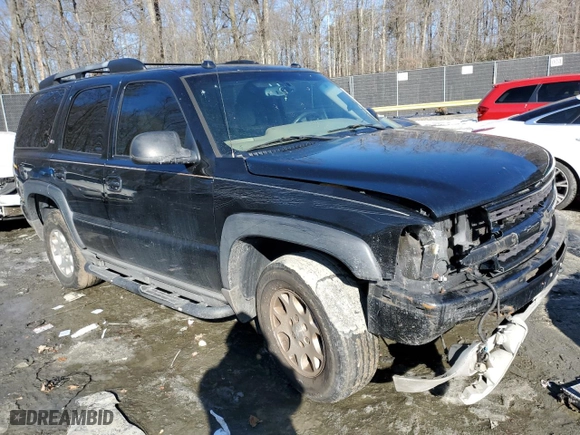 2005 Chevrolet Tahoe Z71 with VIN 1GNEK13T45R153826, listed as a Copart auction lot 87712455 with 244,533 mi miles and Salvage Title. Bid and sale history available at carsss.com. Image 4.