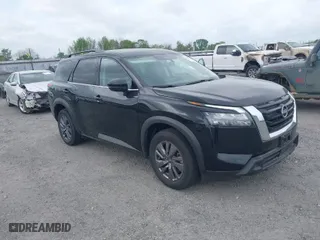 2024 Nissan Pathfinder SV with VIN 5N1DR3BC5RC308255, listed as a IAAI auction lot 41926094 with 16,371 mi miles. Bid and sale history available at carsss.com. Image 1.