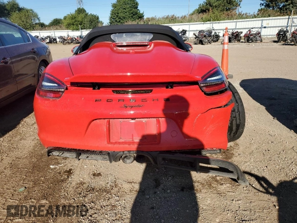 2016 Porsche Boxster Spyder с VIN WP0CC2A87GS152635, выставлен на аукционе Copart как лот 69465204 с пробегом 30 807 миль миль и Списание • Salvage title. История ставок и продаж доступна на DreamBid. Изображение 6.