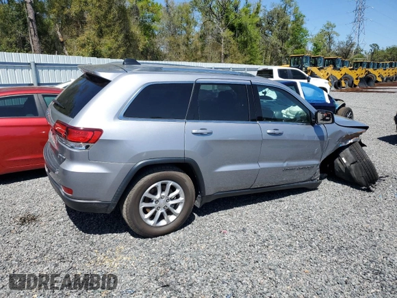 2021 Jeep Grand Cherokee Laredo E with VIN 1C4RJEAG7MC831190, listed as a Copart auction lot 59054775 with 29,488 mi miles and Salvage title. Bid and sale history available at DreamBid. Image 3.
