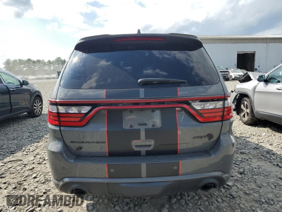 2021 Dodge Durango SRT Hellcat with VIN 1C4SDJH96MC689195, listed as a Copart auction lot 65217615 with Not provided miles and Salvage title. Bid and sale history available at DreamBid. Image 6.