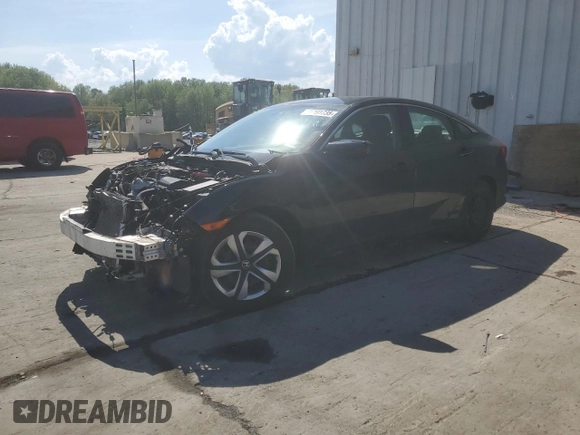 2017 Honda Civic LX with VIN 2HGFC2F5XHH510364, listed as a Copart auction lot 55491735 with 83,520 mi miles and Salvage Title. Bid and sale history available at DreamBid. Image 1.