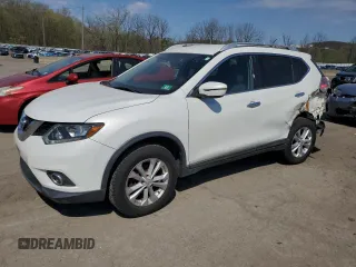 2016 Nissan Rogue SV with VIN KNMAT2MVXGP699328, listed as a Copart auction lot 54396265 with 103,302 mi miles and Salvage Title. Bid and sale history available at carsss.com. Image 1.