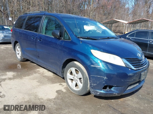 2011 Toyota Sienna LE AAS with VIN 5TDKK3DC4BS104838, listed as a IAAI auction lot 41811173 with 251,999 mi miles and . Bid and sale history available at carsss.com. Image 1.