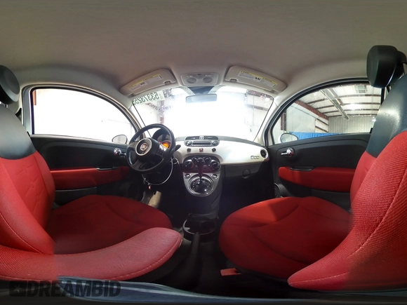 2012 FIAT 500 Pop with VIN 3C3CFFAR5CT349002, listed as a Copart auction lot 53373255 with 110,337 mi miles and Salvage title. Bid and sale history available at DreamBid. Image 14.