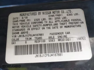 2018 Nissan Rogue Sport SV with VIN JN1BJ1CP6JW187881, listed as a IAAI auction lot 41855611 with 112,949 mi miles. Bid and sale history available at carsss.com. Image 9.
