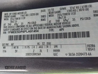 2023 Ford Bronco z VIN 1FMEE5DP8PLA91454, wystawiony jako IAAI lot #42805631 z przebiegiem 49 354 mil mil oraz . Historia ofert i sprzedaży dostępna na DreamBid. Obrazek 9.