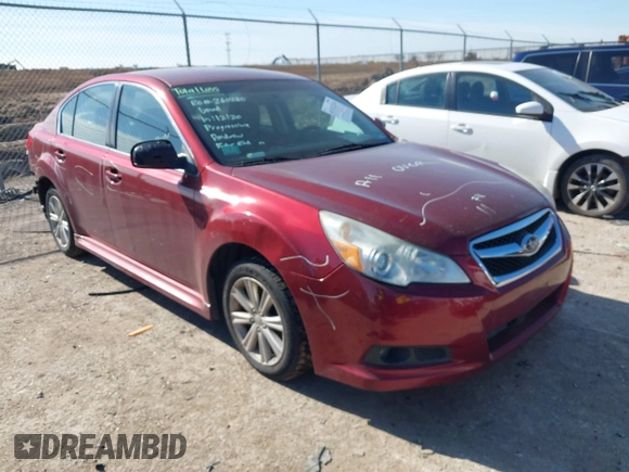 2010 Subaru Legacy Premium All-Weather Anniversary with VIN 4S3BMAC64A1224290, listed as a IAAI auction lot 41312234 with 95,040 mi miles and . Bid and sale history available at DreamBid. Image 1.
