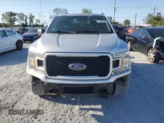 2018 Ford F-150 XL with VIN 1FTEX1EPXJKD49590, listed as a Copart auction lot 53158175 with 243,079 mi miles and Salvage Title. Bid and sale history available at carsss.com. Image 5.