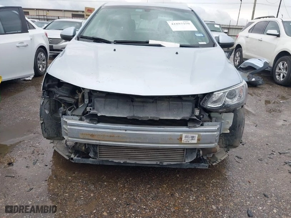 2017 Chevrolet Sonic LT with VIN 1G1JD5SBXH4164616, listed as a IAAI auction lot 41893250 with 52,033 mi miles. Bid and sale history available at carsss.com. Image 6.