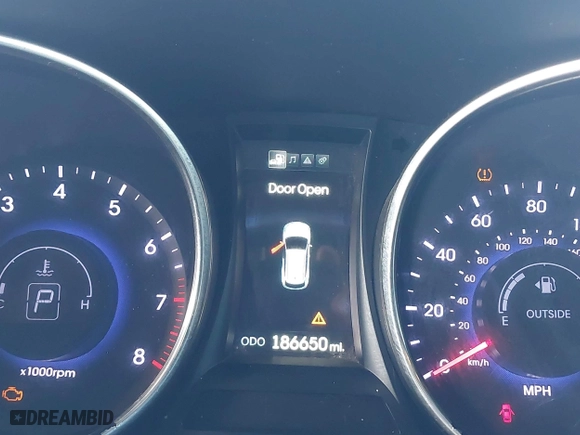 2014 Hyundai Santa Fe Limited with VIN KM8SN4HFXEU069526, listed as a IAAI auction lot 40768034 with 186,650 mi miles. Bid and sale history available at carsss.com. Image 7.