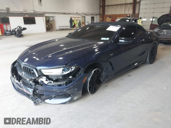 2023 BMW 8 Series with VIN WBAFY4C07PCM50546, listed as a IAAI auction lot 42403241 with 15,697 mi miles and . Bid and sale history available at DreamBid. Image 18.