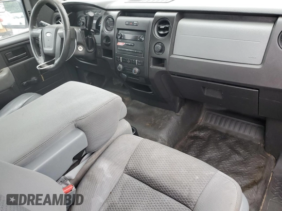 2014 Ford F-150 XL with VIN 1FTMF1CM4EKF93944, listed as a Copart auction lot 56113445 with 153,263 mi miles and Salvage title. Bid and sale history available at DreamBid. Image 8.