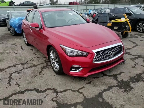 2024 Infiniti Q50 Luxe with VIN JN1EV7BR4RM630852, listed as a Copart auction lot 44844395 with 12,051 mi miles and Salvage Title. Bid and sale history available at DreamBid. Image 11.