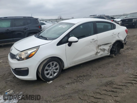 2016 Kia Rio LX with VIN KNADM4A35G6541748, listed as a Copart auction lot 46633465 with 103,324 mi miles and Non Repairable. Bid and sale history available at carsss.com. Image 1.