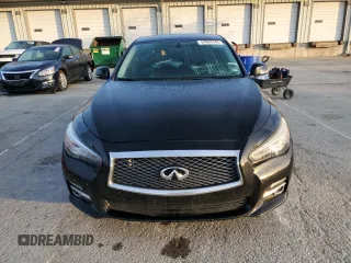 2015 Infiniti Q50 Premium with VIN JN1BV7AR1FM411069, listed as a Copart auction lot 54003945 with 118,888 mi miles and Salvage Title. Bid and sale history available at carsss.com. Image 5.