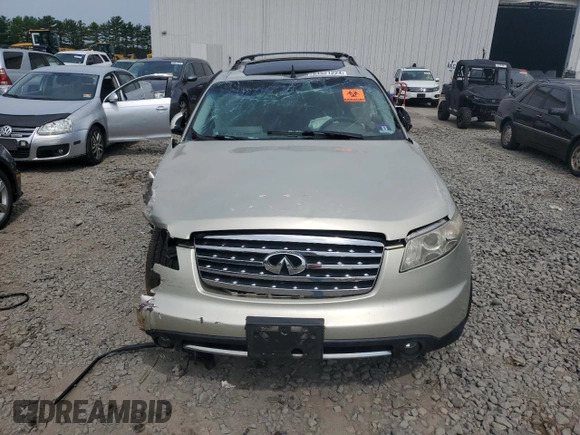 2007 Infiniti FX with VIN JNRAS08W37X203103, listed as a Copart auction lot 64521224 with 124,227 mi miles and Salvage title. Bid and sale history available at DreamBid. Image 5.