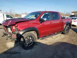 2019 Chevrolet Silverado 1500 LT with VIN 1GCUYDED1KZ110647, listed as a Copart auction lot 46608275 with 51,236 mi miles and Salvage Title. Bid and sale history available at carsss.com. Image 1.