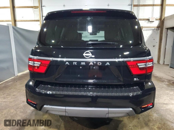 2022 Nissan Armada SL with VIN JN8AY2BA8N9393851, listed as a Copart auction lot 47651685 with 60,213 mi miles and Clean Title. Bid and sale history available at carsss.com. Image 6.