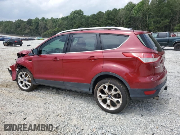 2013 Ford Escape Titanium with VIN 1FMCU9J98DUB55876, listed as a Copart auction lot 59786105 with 162,407 mi miles and Salvage title. Bid and sale history available at DreamBid. Image 2.