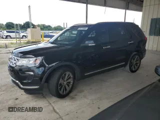 2018 Ford Explorer Limited with VIN 1FM5K8FH6JGA40387, listed as a Copart auction lot 76178484 with 86,190 mi miles and Salvage Title. Bid and sale history available at carsss.com. Image 1.