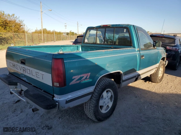 1994 Chevrolet C/K 1500 with VIN 1GCEK14K0RZ118348, listed as a Copart auction lot 74005664 with 126,120 mi miles and Salvage Title. Bid and sale history available at carsss.com. Image 3.