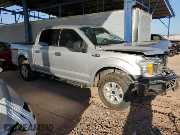 2018 Ford F-150 XL with VIN 1FTEW1E58JFA19859, listed as a Copart auction lot 63862625 with 77,463 mi miles and Salvage title. Bid and sale history available at DreamBid. Image 4.