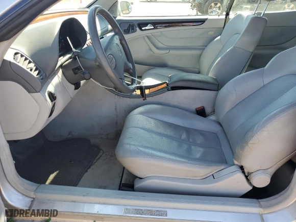 2002 Mercedes-Benz CLK-Class with VIN WDBLK65G32T114476, listed as a Copart auction lot 46873655 with 79,682 mi miles and Salvage Title. Bid and sale history available at carsss.com. Image 7.