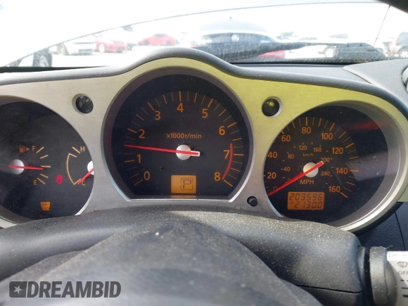 2005 Nissan 350Z Enthusiast with VIN JN1AZ34D85M609056, listed as a IAAI auction lot 42079583 with 203,596 mi miles. Bid and sale history available at carsss.com. Image 7.