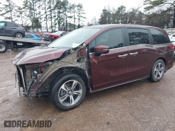 2019 Honda Odyssey Touring with VIN 5FNRL6H82KB060023, listed as a IAAI auction lot 41451199 with 82,994 mi miles. Bid and sale history available at carsss.com. Image 20.