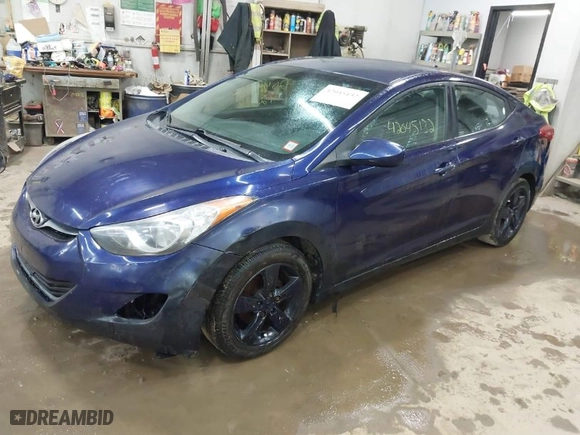 2012 Hyundai Elantra GLS PZEV with VIN 5NPDH4AE3CH064083, listed as a IAAI auction lot 42045132 with 121,837 mi miles. Bid and sale history available at carsss.com. Image 2.