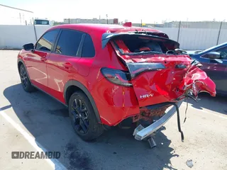 2024 Honda HR-V Sport with VIN 3CZRZ2H53RM728067, listed as a IAAI auction lot 42139736 with 24,451 mi miles and . Bid and sale history available at DreamBid. Image 3.