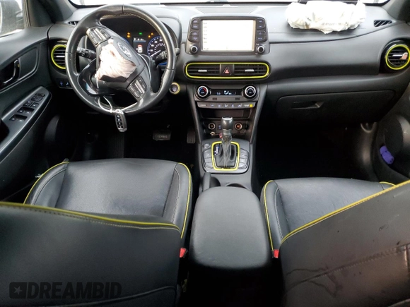 2018 Hyundai Kona Ultimate with VIN KM8K53A59JU073184, listed as a Copart auction lot 45223945 with 124,688 mi miles and Salvage Title. Bid and sale history available at carsss.com. Image 8.