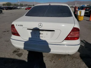 2002 Mercedes-Benz S-Class 4.3L with VIN WDBNG70J42A284800, listed as a Copart auction lot 87298664 with 186,866 mi miles and Salvage Title. Bid and sale history available at carsss.com. Image 6.