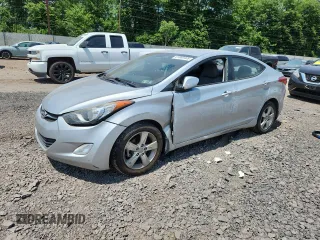 2013 Hyundai Elantra GLS with VIN 5NPDH4AE0DH289997, listed as a Copart auction lot 61880465 with 108,818 mi miles and Salvage title. Bid and sale history available at DreamBid. Image 1.