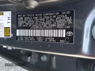 2020 Toyota Prius L Eco z VIN JTDKARFU0L3124101, wystawiony jako Copart lot #54017505 z przebiegiem 94 072 mil mil oraz Szkoda całkowita • Salvage title. Historia ofert i sprzedaży dostępna na DreamBid. Obrazek 12.