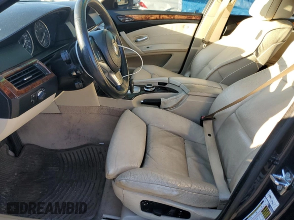 2008 BMW 5 Series 535xi with VIN WBANV93588CZ69801, listed as a Copart auction lot 43981495 with 159,869 mi miles and Salvage Title. Bid and sale history available at carsss.com. Image 7.