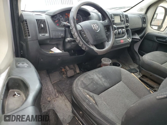 2014 Ram ProMaster Cargo with VIN 3C6TRVBG3EE129057, listed as a Copart auction lot 86796084 with 133,741 mi miles and Salvage Title. Bid and sale history available at DreamBid. Image 8.