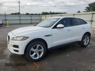 2018 Jaguar F-Pace 25t Premium with VIN SADCJ2FX3JA276263, listed as a Copart auction lot 53951035 with 70,385 mi miles and Salvage Title. Bid and sale history available at DreamBid. Image 1.