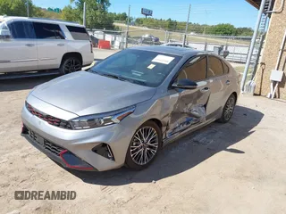 2024 Kia Forte GT-Line with VIN 3KPF54AD9RE801535, listed as a IAAI auction lot 40429345 with 1,343 mi miles. Bid and sale history available at carsss.com. Image 2.