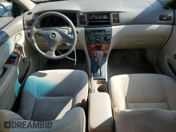 2005 Toyota Corolla CE with VIN 1NXBR32EX5Z364804, listed as a Copart auction lot 64196865 with 238,963 mi miles and Salvage title. Bid and sale history available at DreamBid. Image 8.