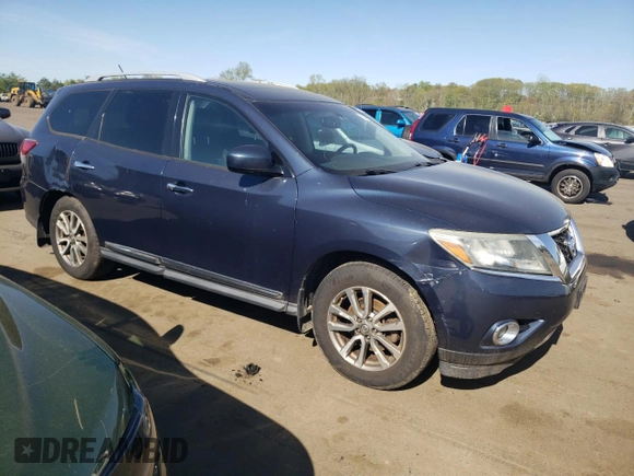2013 Nissan Pathfinder SL with VIN 5N1AR2MM5DC646279, listed as a Copart auction lot 55074215 with 128,296 mi miles and Clean Title. Bid and sale history available at carsss.com. Image 4.