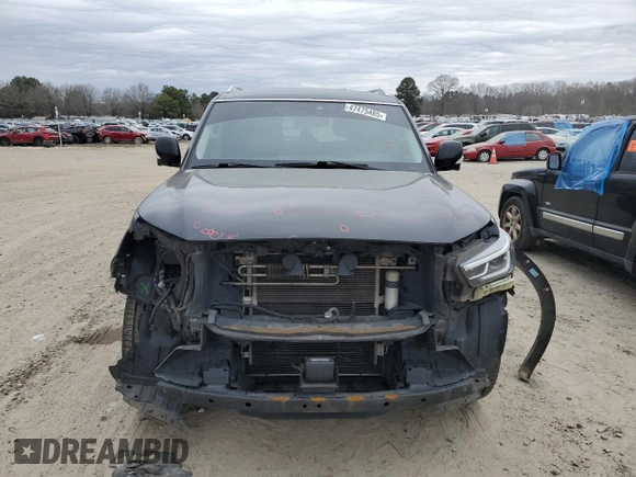2018 Infiniti QX80 with VIN JN8AZ2NF3J9660053, listed as a Copart auction lot 47475485 with 158,911 mi miles and Clean Title. Bid and sale history available at DreamBid. Image 5.