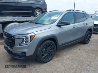 2024 GMC Terrain SLT with VIN 3GKALPEG3RL390641, listed as a IAAI auction lot 42209884 with 8,193 mi miles and . Bid and sale history available at DreamBid. Image 2.