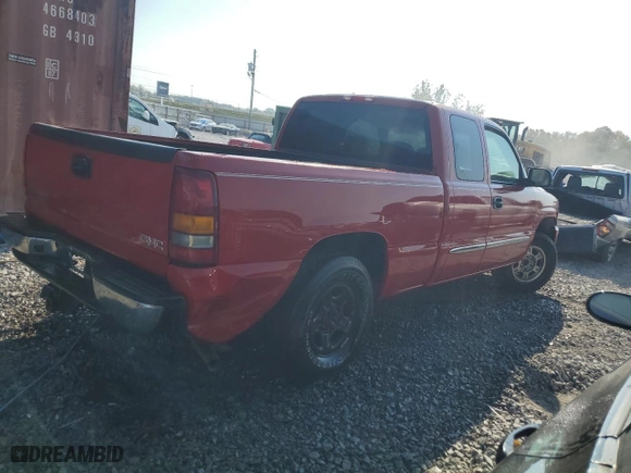2003 GMC Sierra 1500 SLE with VIN 2GTEC19TX31369134, listed as a Copart auction lot 71197964 with 0 mi miles and Salvage Title. Bid and sale history available at carsss.com. Image 3.