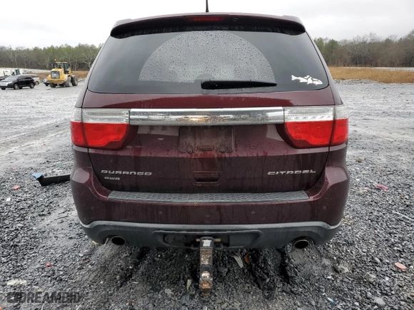 2012 Dodge Durango Citadel with VIN 1C4SDJET2CC211600, listed as a Copart auction lot 43921175 with 224,495 mi miles and Salvage Title. Bid and sale history available at carsss.com. Image 6.