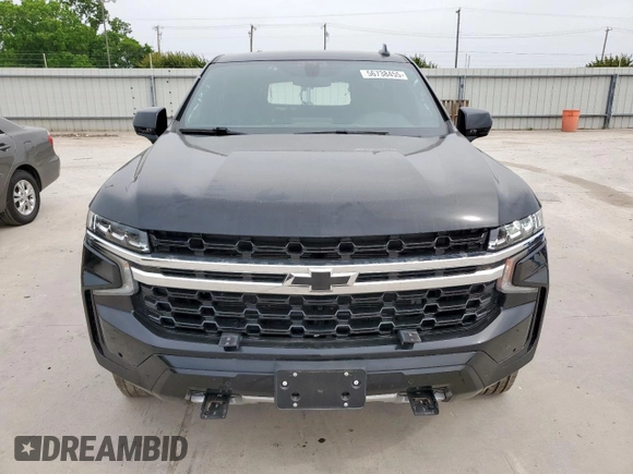 2023 Chevrolet Tahoe Commercial with VIN 1GNSCLED7PR428027, listed as a Copart auction lot 56738455 with 6,599 mi miles and Salvage title. Bid and sale history available at DreamBid. Image 5.
